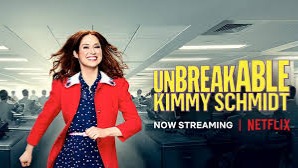 Unbreakable Kimmy Schmidt is an American web television sitcom created by Tina Fey and Robert Carlock, starring Ellie Kemper in the title role, that has streamed on Netflix since March 6, 2015.[1] Originally set for a 13-episode first season on NBC for spring 2015, the show was sold to Netflix and given a two-season order.[2]The series follows 29-year-old Kimmy Schmidt (Kemper) as she adjusts to life in New York City after her rescue from a doomsday cult in the fictional town of Durnsville, Indiana, where she and three other women were held by Reverend Richard Wayne Gary Wayne (Jon Hamm) for 15 years.https://en.wikipedia.org/wiki/Unbreakable_Kimmy_Schmidt